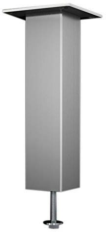 Bar-Konsole CAPRI gerade | 50x50 mm | Edelstahl Effekt | Höhe: 230 mm | 1 Stück