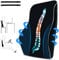TheComfortZone Lumbar Support Pillow for Office & Gaming Chair Car Lumbar Pillow Ergonomic Back Support Memory Foam Cushion with Adjustable Straps Breathable Orthopedic Backrest Black color