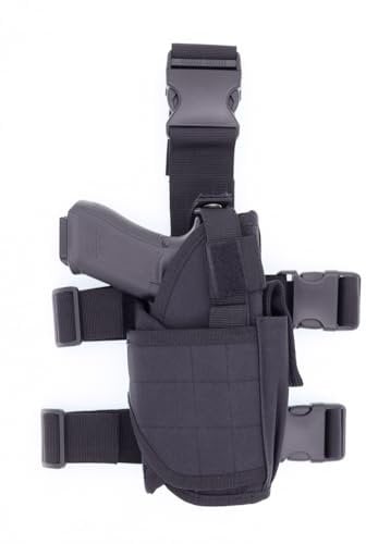 Right Drop Leg Adjustable Tactical Army Pistol Gun Thigh Holster Pouch Holder for G 17 19 31 32 Most Pistol