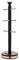 Tower T826132BLK Cavaletto Mug Tree with Stainless Steel Stoppers, Soft Underliner, Black and Rose Gold