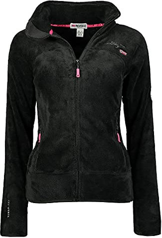 Geographical Norway G-Ursinia - Giacca in Pile, Taglia 5/XXL, Colore: Nero