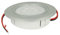 Mini LED Einbaustrahler Dimmbarer Touch Dimmer Ein Aus DC 12V 2,5W Rundes Loch 60mm (SILBER, 4500K)