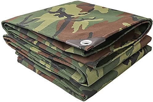RAN Zeltplanen Outdoor gepolsterte Tarnung Tarn Tarpaulin Leinwandzelt Sonnencreme Poncho Tuch Tarp Waterproof Plane (Size : 5 x 6 m)