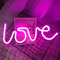 ENUOLI Love Neon Sign Led Neon Light Neon Light Sign für Wanddeko USB oder Batteriebetriebene Neonlampe Neon Wandleuchte Pink Neon für Party Hochzeit Kinderzimmer Dekoration(Rosa)