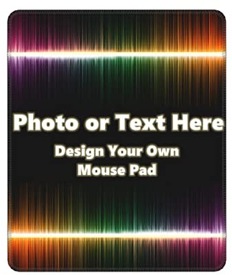 Personalisiertes Mauspad mit Foto, zum selbst gestalten und Bedrucken Lassen, rutschfeste Unterseite, Personalisierte Maus Pad Geschenke für Familie, Freund und Ehemann - 8