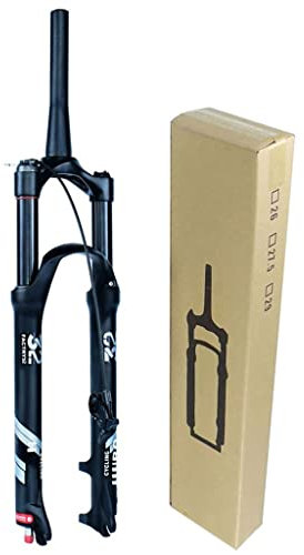 Fourches Air pour Vélo VTT 26 Pouces 27,5 29ER Déplacement 140mm, Amortisseur Ultraléger 1-1/8 Frein À Disque avec Ajustement Rebond pour Accessoires de Vélo