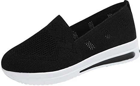 Sunnyuk Schwarze Turnschuhe Damen 41 Damen Laufschuhe Sommer-Frühling Schuhe Straßenlaufschuhe Freizeitschuhe Atmungsaktive leicht Bequem Party Schuhe