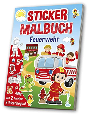 Mal- & Stickerbuch: Feuerwehr