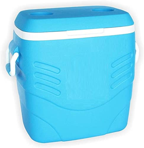 Nobel Insulated Cooler Box,Freezer Picnic Box, Portable with Carrying Handle and Cup holding Lids- Capacity 20 Litres