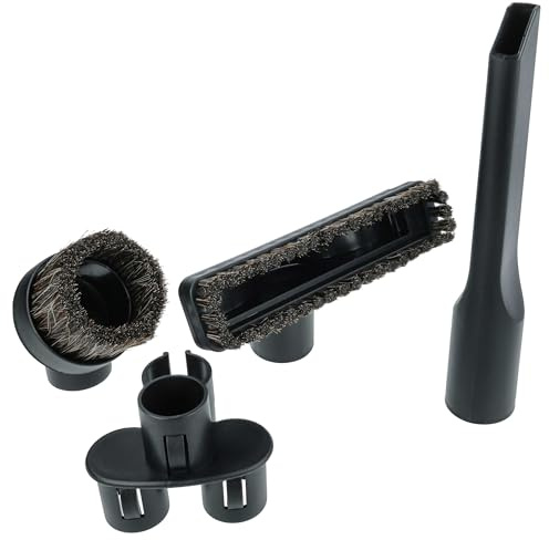 vhbw 4-tlg. Düsen-Set kompatibel mit Kärcher T 7/1 | T 201 + ESB 28, T 9/1 BP, T7/1eco!efficiency, T 201 Staubsauger - 32 mm Schwarz