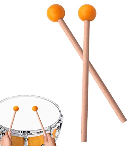 Shareed Rubber Mallets Percussion,Wood Mallets Percussion Sticks | Rubber Head Marimba Hammer Drum Mallets Marimba Mallets For Xylophone, Chime, Wood Block, Glockenspiel And Bells