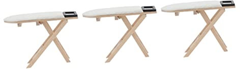 FOYTOKI 3pièces Table à Repasser Miniature Pour Maison De Poupée Décoration Réaliste Et Accessoire De Jeu Pour Modèle Avec Détails Soignés Et Design Créatif