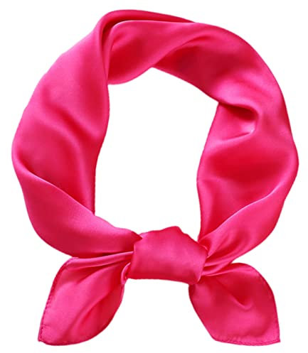 FAIRYGATE Seidentuch Damen Kopftuch für Damen Herren Halstuch Kopf Schal Square Bandana Tuch für Motorad Biker auch als Taschentuch A2317