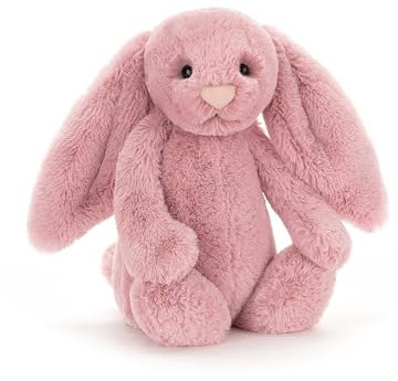 Jellycat Medium Plush Bashful Tulip Bunny Toy, 9 cm x 12 cm x 31 cm, for Medium Breeds Cat