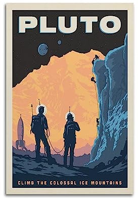 KAIMI Vintage Trvael Poster Ice Mountain Climbing Poster Dekorative Malerei Leinwand Wandposter und Kunstdruck Modern Familie Schlafzimmer Dekor Poster 30 x 45 cm
