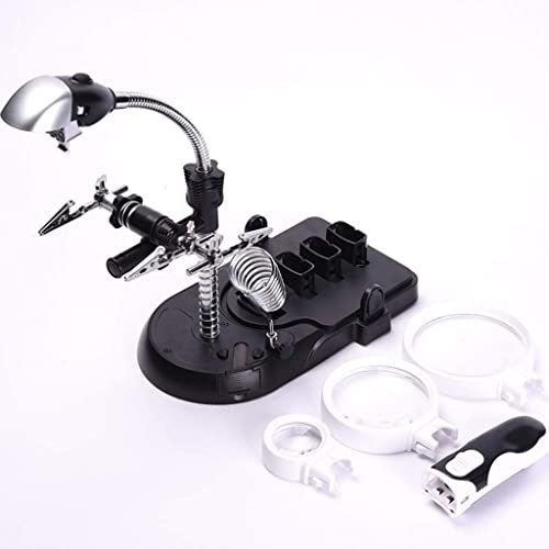 Screen Magnifier Desktop LED Lamp Magnifier High Definition Handheld Multifunctional Magnifier Magnifier with LED Light Double the comfort