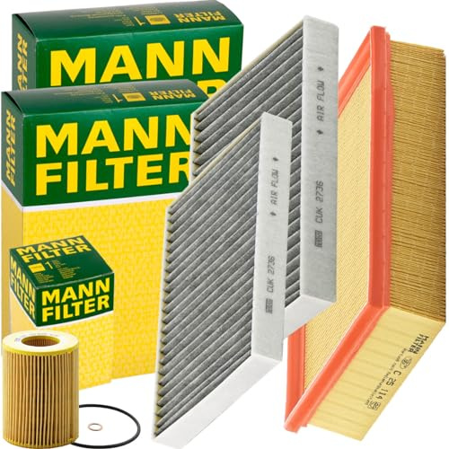 Mann Filter Inspektionspaket | CUK2736-2 (LAK73/S)+C25114 (LX343)+HU925/4X Mann Kompatibel mit 5 (E39),5 Touring (E39)