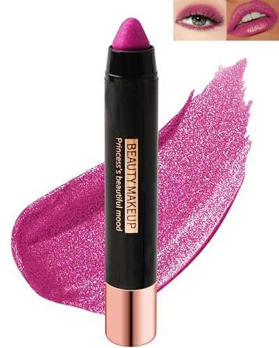 Glitzer-Lippenstift,Diamond Metallic Funkelnder Matt Lippenstift Lidschatten, Wasserdich Langanhaltender Lipgloss, Matte Lipstick Lip Gloss für Lippen Make-up, Geschenk zum Valentinstag fur Frauen-02