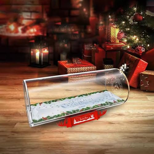 Acryl-Vitrine Kompatibel mit Lego 40499 Winter Weihnachtsmann Rentier Schlitten Modell .Collectibles Staubdicht Klar Display Box (nur Aufbewahrungsbox 3 mm)