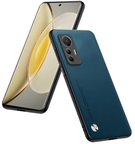 HULLIN Handyhülle Kompatibel Mit Xiaomi MI 12 Lite (6.55), Schutzhülle Aus PU-Leder - Saphir