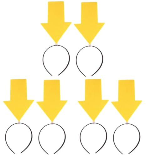 minkissy 6 Stk Pfeil Stirnband Weihnachtsdeko Stoff Weihnachten Fräulein Antennenkopf