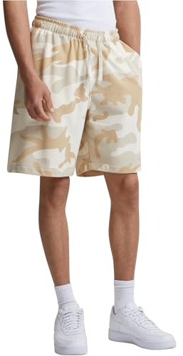 Urban Classics Herren Kurze Sporthose Easy Camo Shorts, Kurze Trainingshose im Camo-Muster, Loose Fit