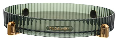 Zerodeko Runder Drehbarer Organizer Tray Transparente Rotationsablage Für Gewürze Kosmetik Und Badezimmer Multifunktionale Aufbewahrungslösung Für Küche Und Büro Praktisches Design