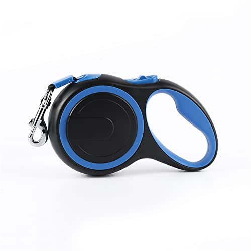 Hundeleine Haustiereleine mit 8 Metern automatisch einziehbarem Seil, geeignet für große Hunde geeignet Verstellbare Führleine (Color : Blue, Size : 8m-50kg)