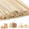 PRITOK Lot de 250 baguettes carrées en bois : longues bandes en bois naturel - Bandes de bambou carrées pour bricolage, modélisme, bricolage, sculpture, bricolage (300 x 4 x 4 mm)