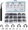 MOLENCO E-Clips, 450 Stk E-clip Sprengringe Set, E Clip Sicherungsringe Sortiment Set mit Aufbewahrungsbox, für Befestigen Lagern, Zahnrädern und Riemenscheiben(13 Größen)