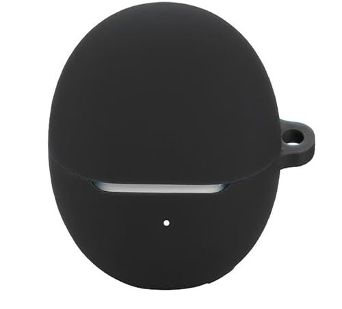 GIOPUEY Hülle Kompatibel mit Honor Choice Earbuds S7, Silikon Stoßfeste Schutzhülle, Ultradünn Case Cover, Kein Geruch, Hülle Silikon - Schwarz