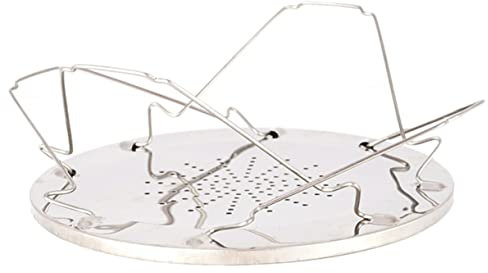 EXHUMKY Rejilla de Horno Inoxidable Plegable para Hornear Pan y Pasteles para Uso Cocina y Camping Resistente Altas y de Almacenar
