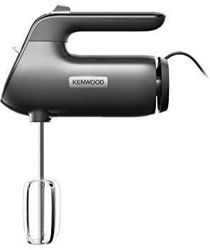 Kenwood QuickMix+ HMP50.000BK Batteur à main avec vitesse variable et fonction pulse, batte en acier inoxydable, mixeur pour la cuisson avec moteur particulièrement silencieux, 650 W, noir