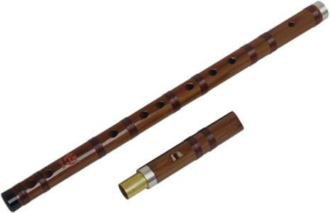 POPETPOP Chinesische Bambusflöte Traditionelle Musikinstrument Klassische Bitterbambusflöte Flöte für Erwachsene und Anfänger