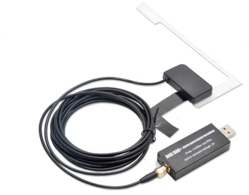 Kacepar DAB+ Digitalradio-Empfängeradapter mit Antenne, kompatibel mit Fahrzeugmodellen mit Android-Navigation, Autoradios, DVD-Playern und Stereoanlagen