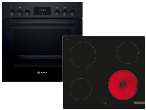 Bosch HNDBB210 Set Einbauherd HEF113BB0 + Glaskeramikkochfeld NKE611GA2E