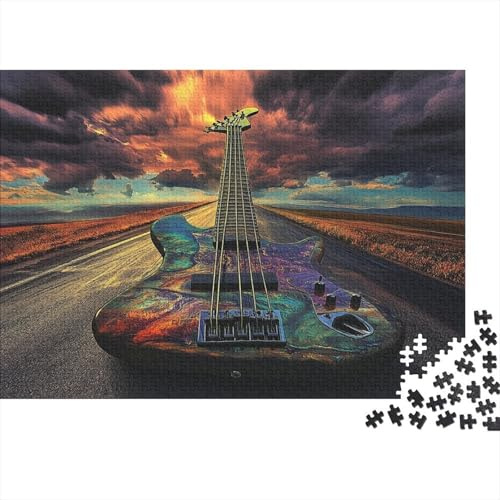 1000 Teile Puzzle Erwachsene Gitarre Straße Himmel Anspruchsvoll