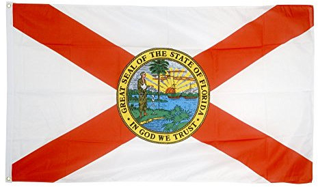 Flaggenfritze Fahne/Flagge USA Florida + gratis Sticker