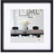 walther design Cadre Photo Noir 20 x 20 cm avec Passe-Partout, Cadre en Plastique Style Acier ES220B