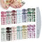 Kalolary Toenail Wrap Art Polish Stickers, 12 Sheets Marble Toe Nail Polish Stickers Self-Adhesive Full Nail Wraps Designs with 1 Piece Nail File for Women Girls Nail Art Decoration