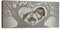 oggettando QUADRO albero della vita sacra famiglia Arredo soggiorno salotto camera da letto cucina ufficio bar ristorante Regalo utili, originali ed economici (Silver, 100x50cm)