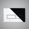 RAK Ecofix Rectangular Push Button Dual Flush Plate Chrome Concealed Cistern