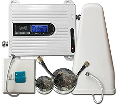 GUOZ 2G 3G Dual Band GSM Booster 900 WCDMA 2100 Amplificateur de téléphone Portable Signal de téléphone Portable Repeater LTE Mobile Signal Booster pour la Maison