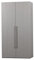 WOOOD Rens Kleiderschrank 2 Türig, Garderobenschrank aus Nussbaum-Dekor Schrank mit Hängefach und Ablagefächer - Grau - 210x110x58 cm