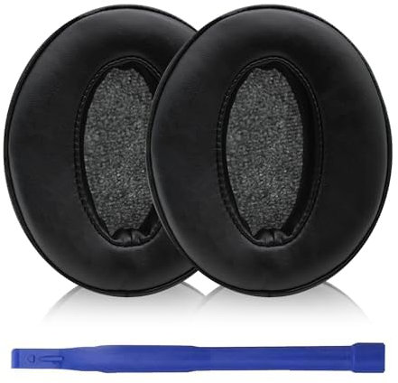 Aiivioll Protein Leather Replacement Ear Pads for Sennheiser HD450BT, HD4.50BTNC, HD4.40BT Ear Pads,Headphone Earpads Cushion Cover,Ear Cups Repair Parts (Black)