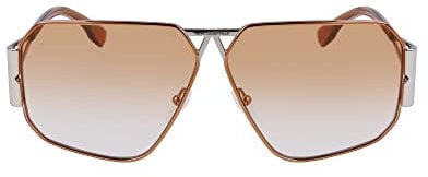 KARL LAGERFELD Unisex KL339S Sonnenbrille, Silbern Glänzend, Einheitsgröße