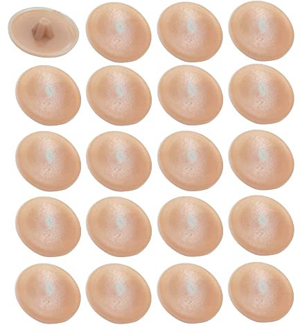 cyclingcolors 20x Abdeckkappen Schrauben Kunststoff 11.5mm Kreuzschlitz pz2 Holz schraubenkappen, Beige