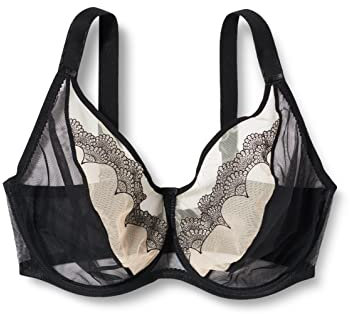 Gorteks Heidi Reggiseno, Opaco, Schwarz, 3H Donna