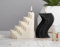 House Of Crafts Candle Making Art Deco, Single Craft Kit Set, Black & White, Make 4 Fragranced Candles, Includes 2 Moulds, 380g Soy Wax, Candle Wicks, Vanilla Fragrance, 5g Colour Pigment