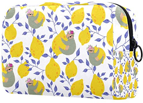 Kleine Make-up-Tasche für Geldbörse, tragbare Kosmetiktasche mit Reißverschluss, Make-up-Tasche, Reise-Kulturbeutel, Kulturbeutel für Frauen, Doodle Aquarell-Schneeflocken, Mehrfarbig 03,